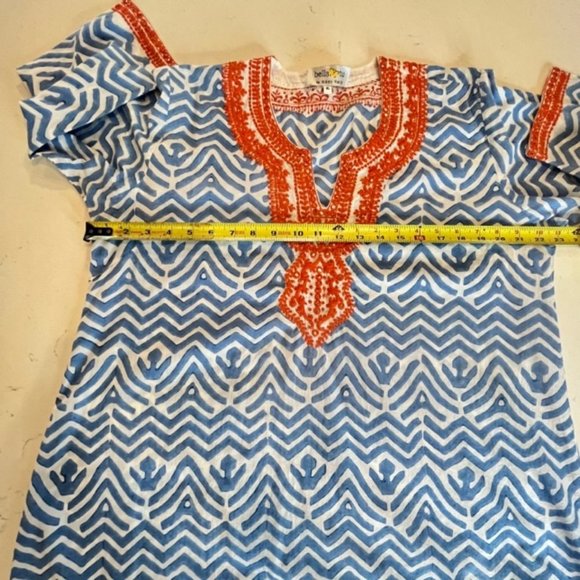 Bella Tu by Gopi Vaid  Size 16 Rhinestone Embroidered Boho Dress - Picture 10 of 13